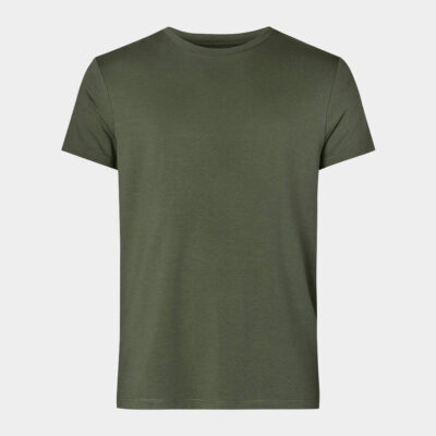 Army grøn bambus r-neck t-shirt til herre fra Resteroeds, XXL