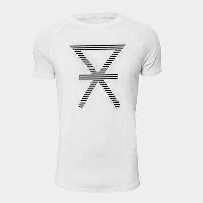 Hvid basic bambus T-shirt med print til herre fra JBS of Denmark, XXL