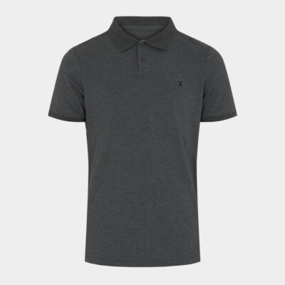 Mørkegrå pique bambus polo shirt til mænd fra JBS of Denmark, XXXL