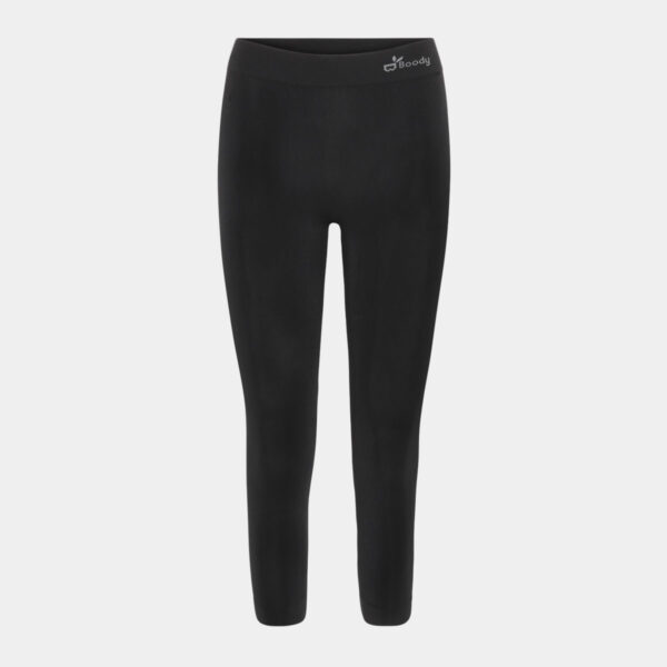 Sorte bambus 3/4 leggings, slidstærke samt åndbare fra Boody, XS