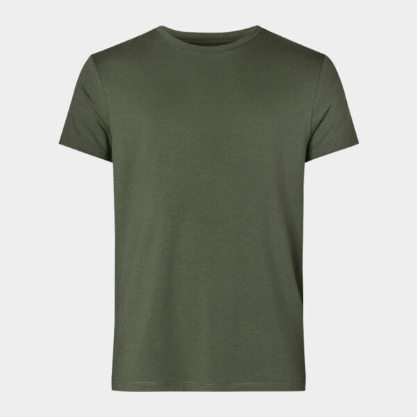Army grøn bambus r-neck t-shirt til herre fra Resteroeds, XL