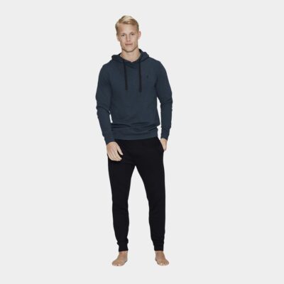 Navy sort bambus joggingdragt hoodie til mænd fra JBS of Denmark, L