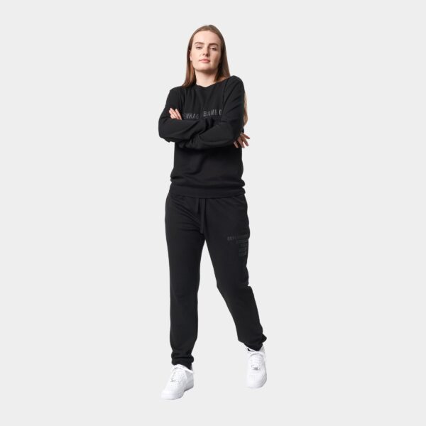 Bambus joggingsæt i sort med logo til damer fra Copenhagen Bamboo, XS