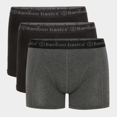 Bambus underbukser til herre - 3 pak sort, grå - Bamboo Basics, S