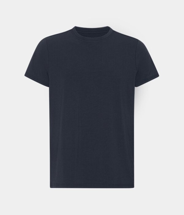 Navy bambus T-shirt med crew neck til mænd fra Copenhagen Bamboo, S