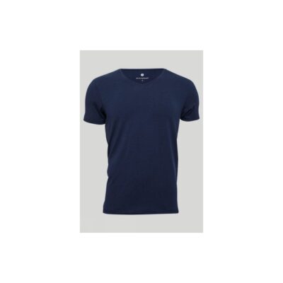 JBS OF DENMARK T-SHIRT V-NECK, Navy BAMBUS