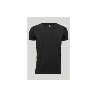 JBS OF DENMARK T-SHIRT V-NECK, SORT BAMBUS