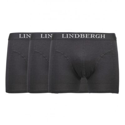 Lindbergh 3pak underbukser/boksershorts med bambus i sort til herre