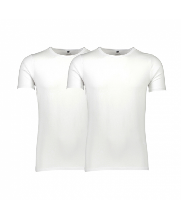 Lindbergh Acces 2pak T-shirt i hvid til herre