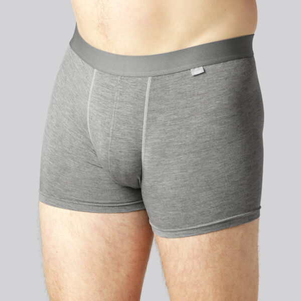 Bambus underbukser i grå med grå elastik til mænd XL