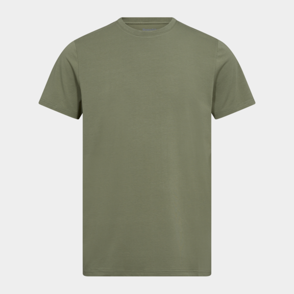 Grøn bambus r-neck t-shirt til herre fra Resteröds, S