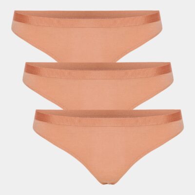 3 par tan nude bambus g-streng trusser fra Copenhagen Bamboo, S