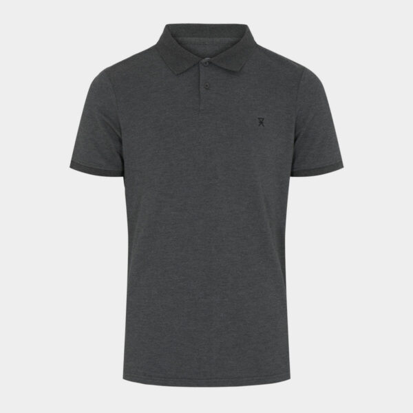 Mørkegrå pique bambus polo shirt til mænd fra JBS of Denmark, L