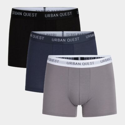 Navy bambus underbukser - 3 pak fra Urban Quest, L