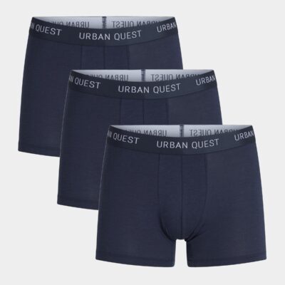 Navy bambus underbukser - 3 pak fra Urban Quest, M