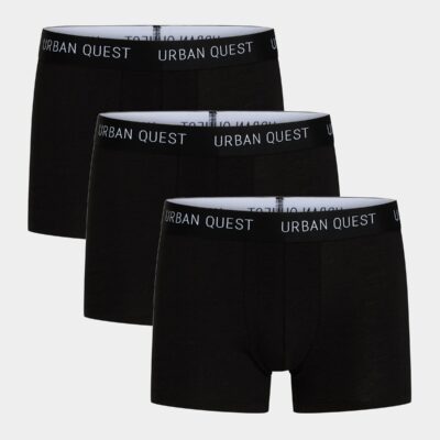 Sorte bambus underbukser - 3 pak fra Urban Quest, XL