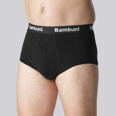 Bambus briefs i sort til mænd